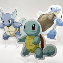 Squirtle, Wartortle, Blastoise Sticker Set